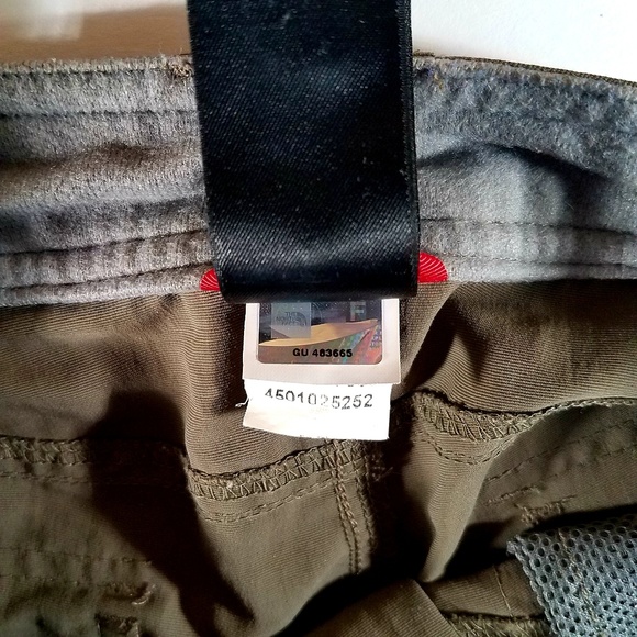 NWOT North Face Olive Nylon Hiking Shorts - Picture 6 of 8